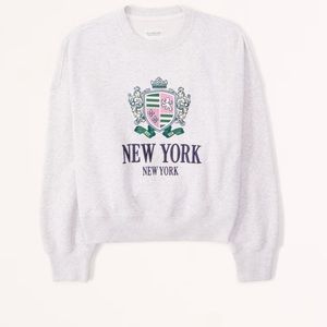 Abercrombie Vintage Academia Sunday Crew Size M